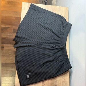 ALO Yoga Black Ribbed Shorts